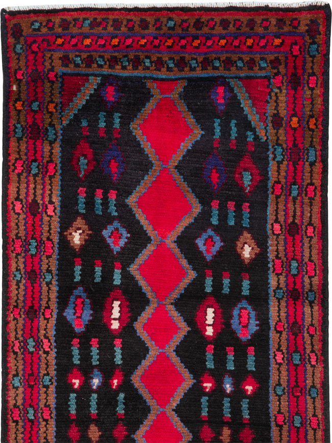 Vintage Persian Hamadan Runner, No.25404 - Galerie Shabab