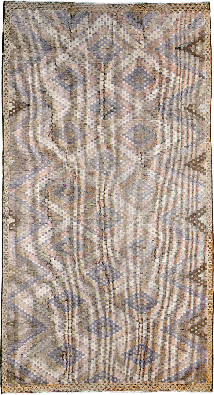 Vintage Turkish Kilim, No.25411 - Galerie Shabab