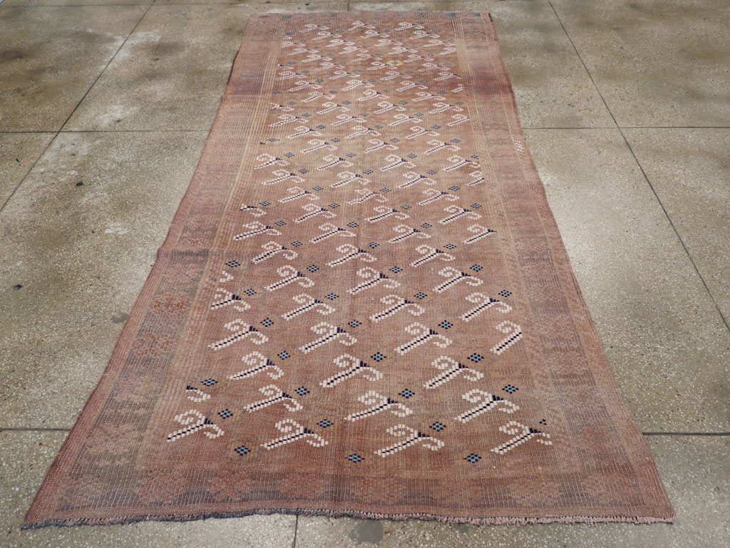 Vintage Turkish Flatweave Kilim Gallery Rug, No.25418 - Galerie Shabab