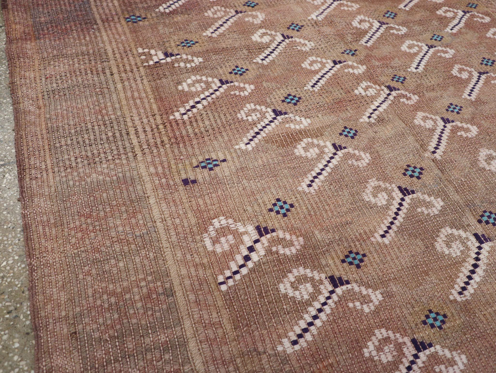 Vintage Turkish Flatweave Kilim Gallery Rug, No.25418 - Galerie Shabab