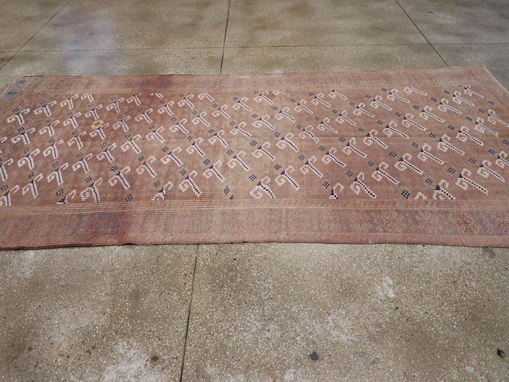 Vintage Turkish Flatweave Kilim Gallery Rug, No.25418 - Galerie Shabab