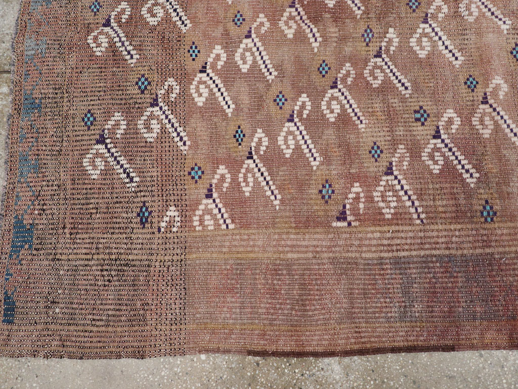 Vintage Turkish Flatweave Kilim Gallery Rug, No.25418 - Galerie Shabab