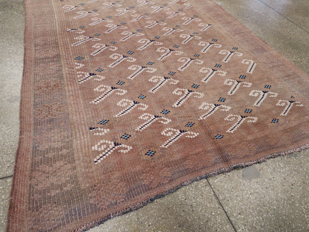 Vintage Turkish Flatweave Kilim Gallery Rug, No.25418 - Galerie Shabab