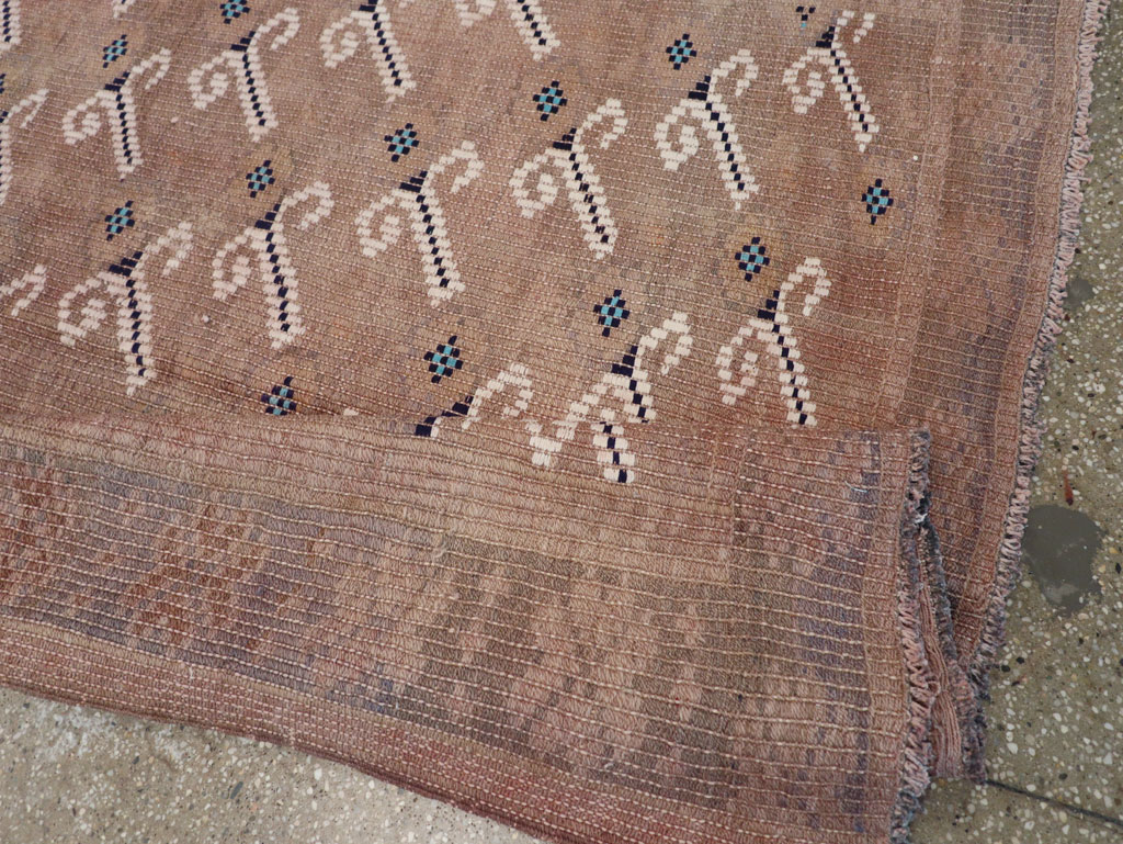 Vintage Turkish Flatweave Kilim Gallery Rug, No.25418 - Galerie Shabab