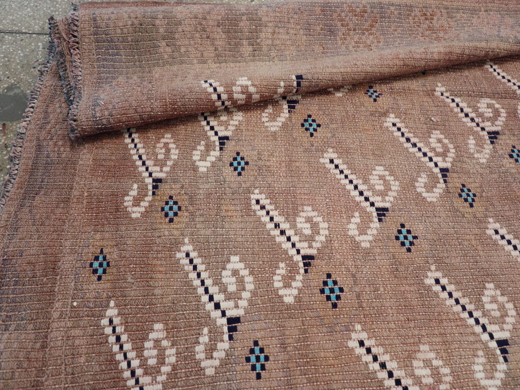 Vintage Turkish Flatweave Kilim Gallery Rug, No.25418 - Galerie Shabab