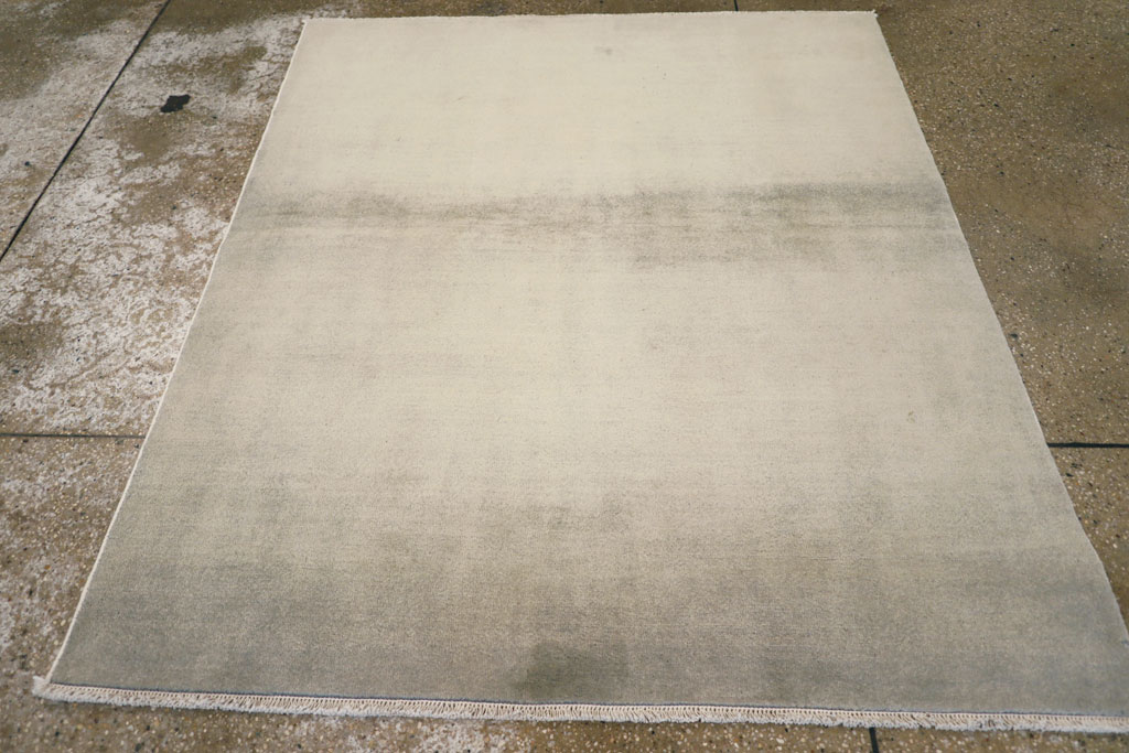 Vintage Persian Mashad Modernist Rug, No.25424 - Galerie Shabab