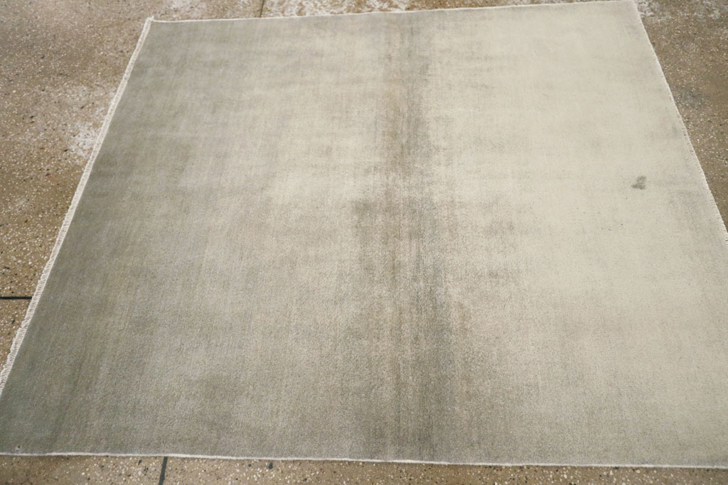 Vintage Persian Mashad Modernist Rug, No.25424 - Galerie Shabab