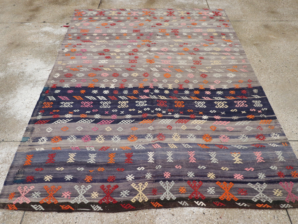 Vintage Turkish Kilim, No.25437 - Galerie Shabab
