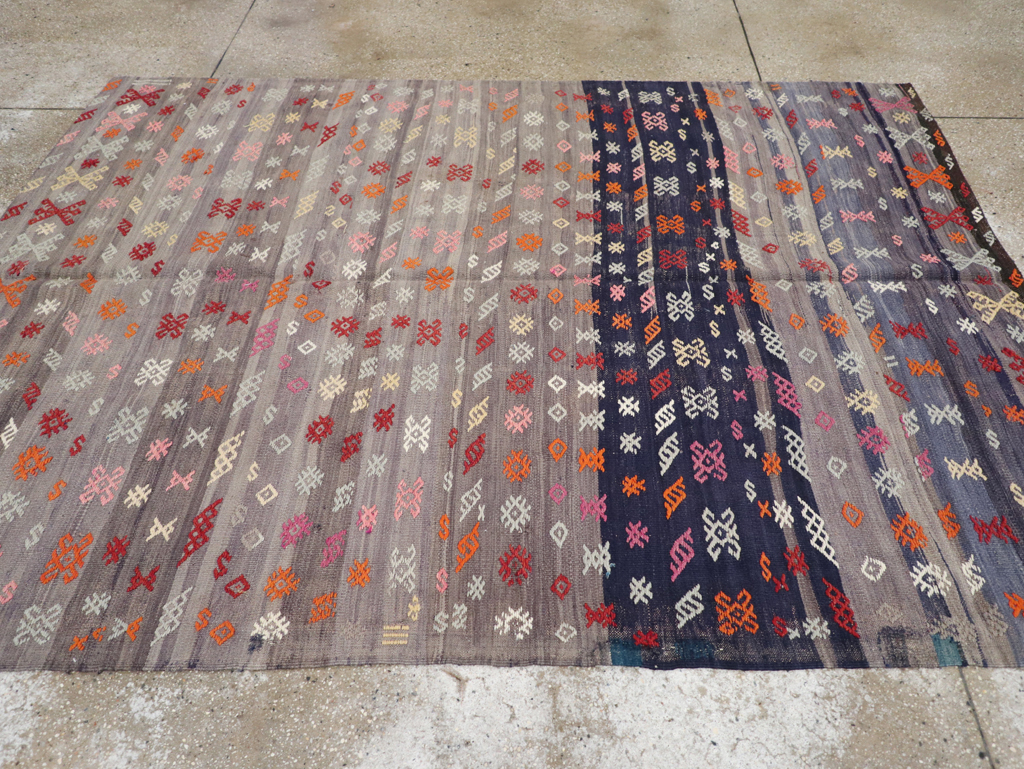 Vintage Turkish Kilim, No.25437 - Galerie Shabab