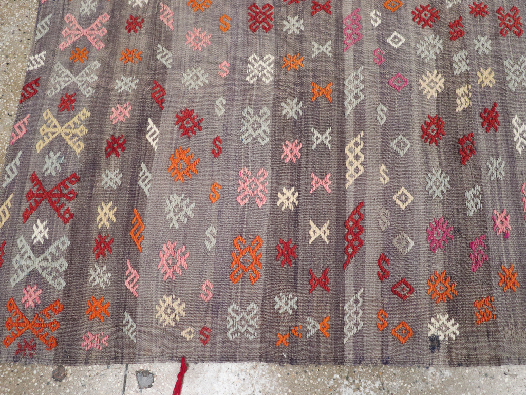 Vintage Turkish Kilim, No.25437 - Galerie Shabab