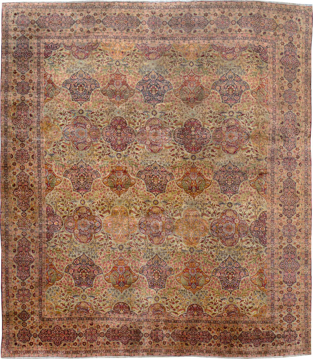 Antique Persian Lavar Kerman Oversize Carpet, No.25440 - Galerie Shabab