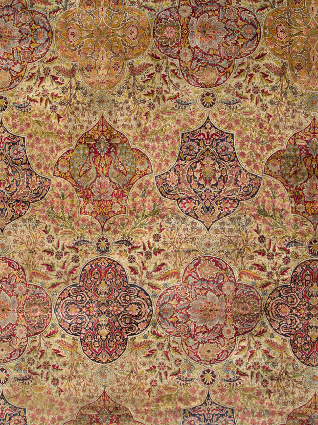 Antique Persian Lavar Kerman Oversize Carpet, No.25440 - Galerie Shabab