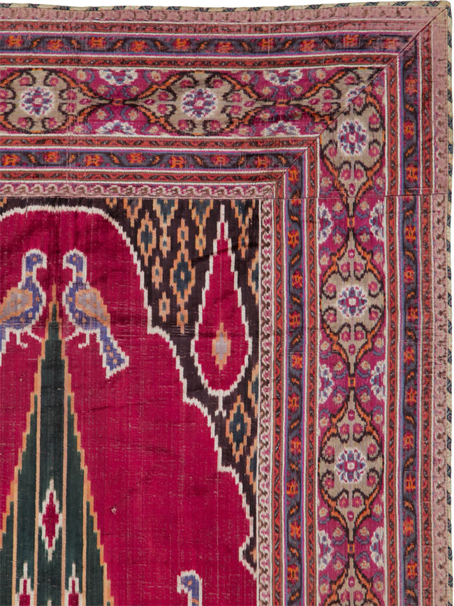 Antique Persian Yazd Silk Textile, No.25443 - Galerie Shabab