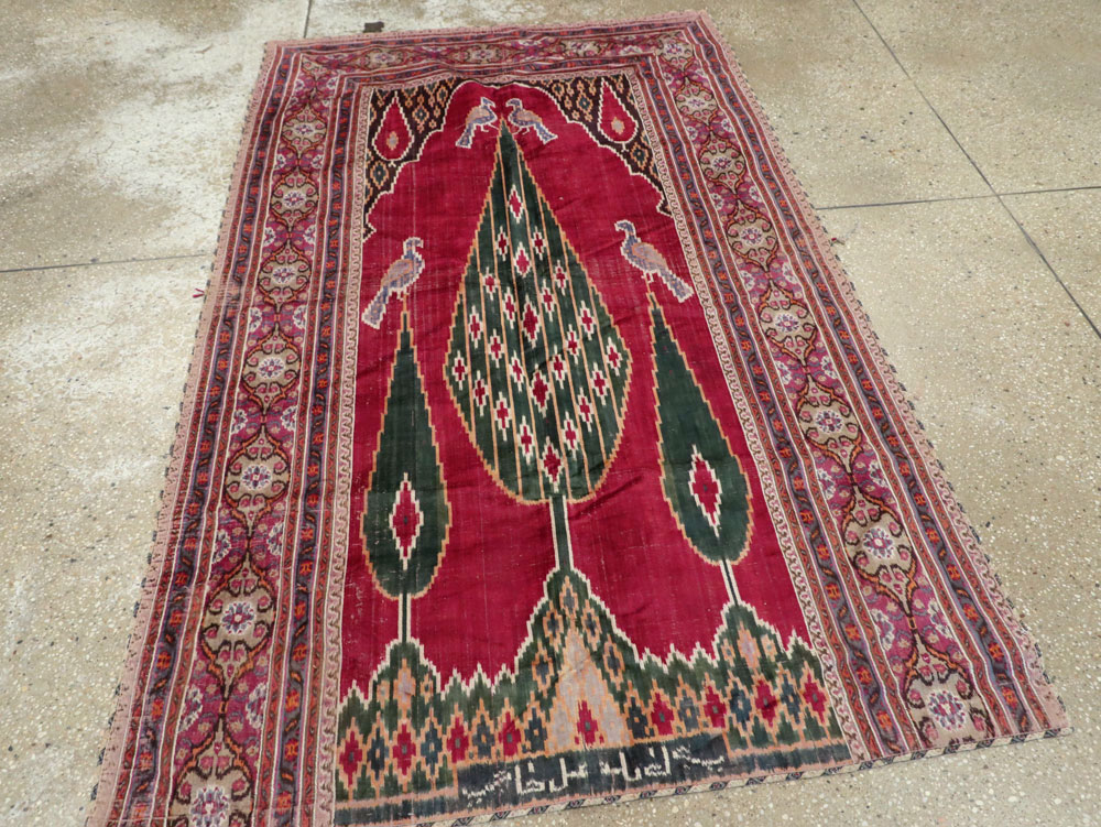 Antique Persian Yazd Silk Textile, No.25443 - Galerie Shabab