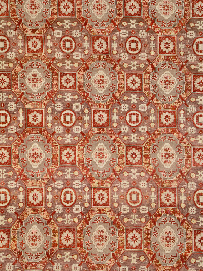 Contemporary Large Egyptian Carpet in the Khotan Style, No.25452 - Galerie Shabab