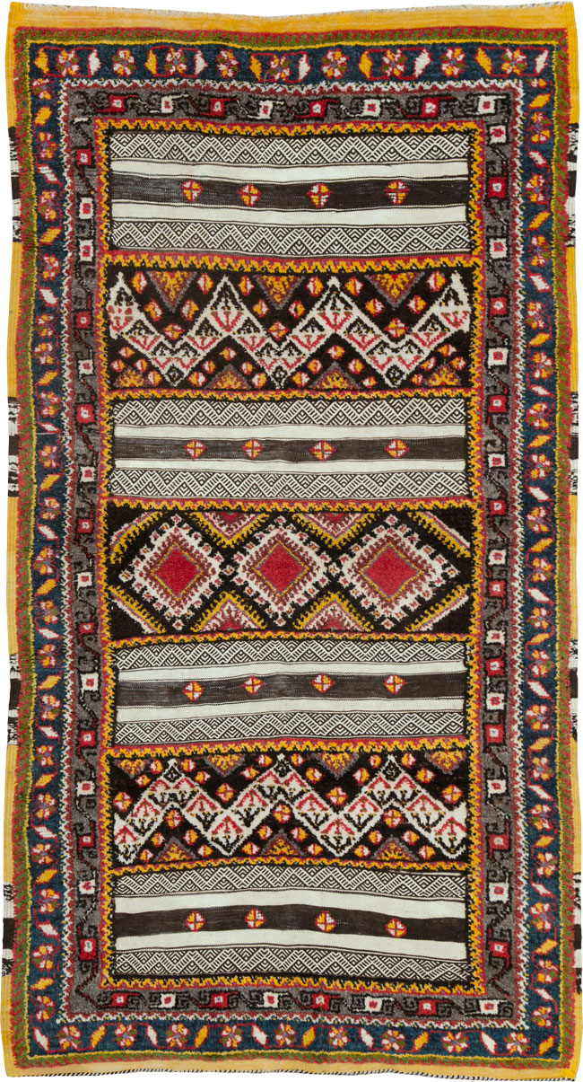 Vintage Moroccan Flatweave Rug, No.25453 - Galerie Shabab