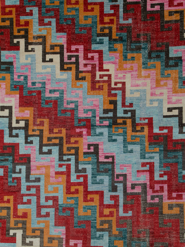 Vintage Inspired Turkish Anatolian Carpet, No.25455 - Galerie Shabab