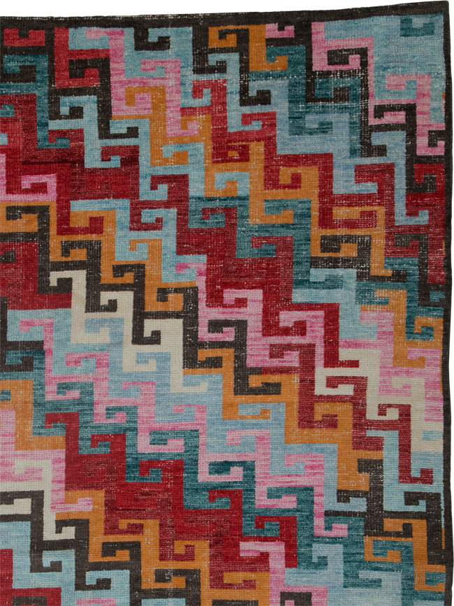 Vintage Inspired Turkish Anatolian Carpet, No.25455 - Galerie Shabab