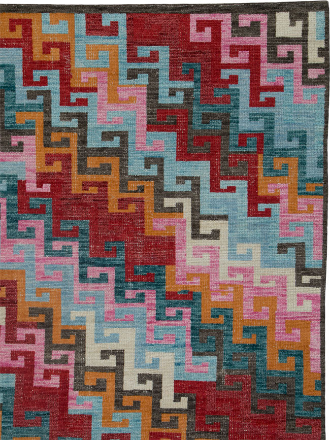 Vintage Inspired Turkish Anatolian Carpet, No.25455 - Galerie Shabab