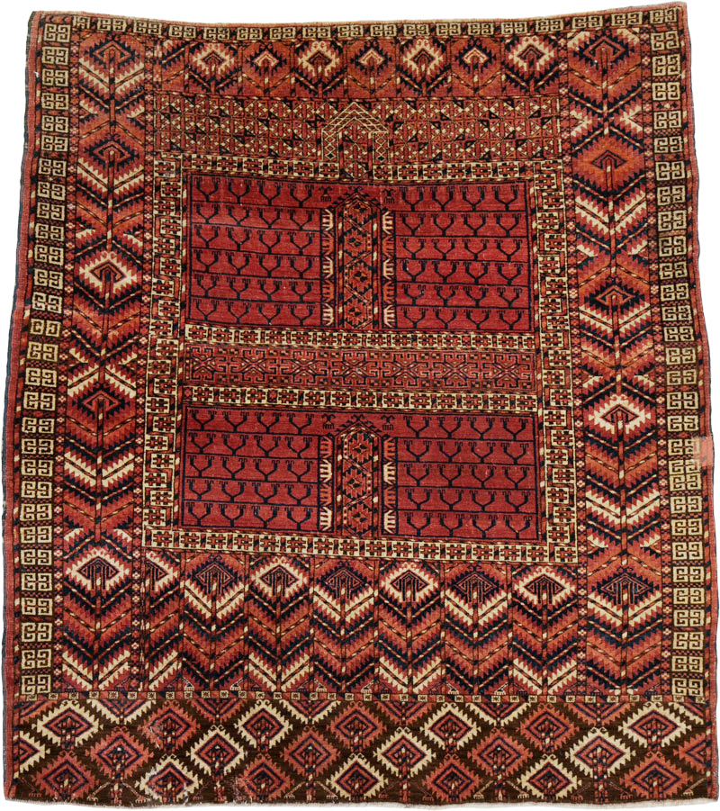 Antique Central Asian Tekke Rug, No.25460 - Galerie Shabab