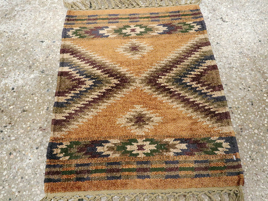 Vintage Indian Flatweave Kilim, No.25465 - Galerie Shabab