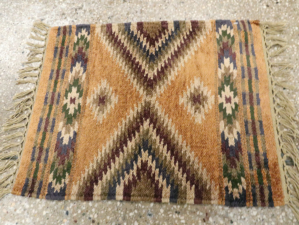 Vintage Indian Flatweave Kilim, No.25465 - Galerie Shabab
