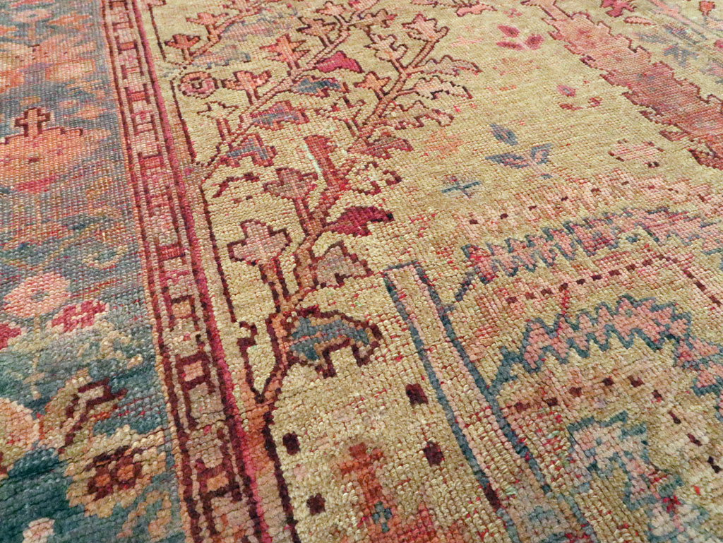 Antique Turkish Oushak Carpet, No.25468 - Galerie Shabab