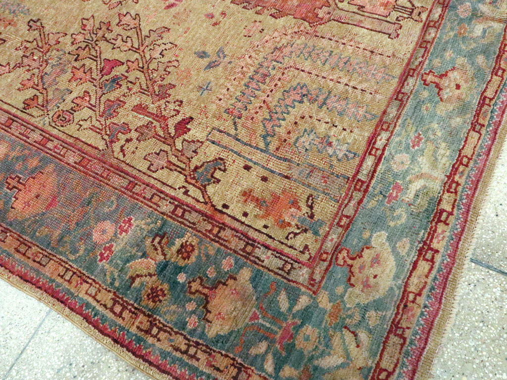 Antique Turkish Oushak Carpet, No.25468 - Galerie Shabab