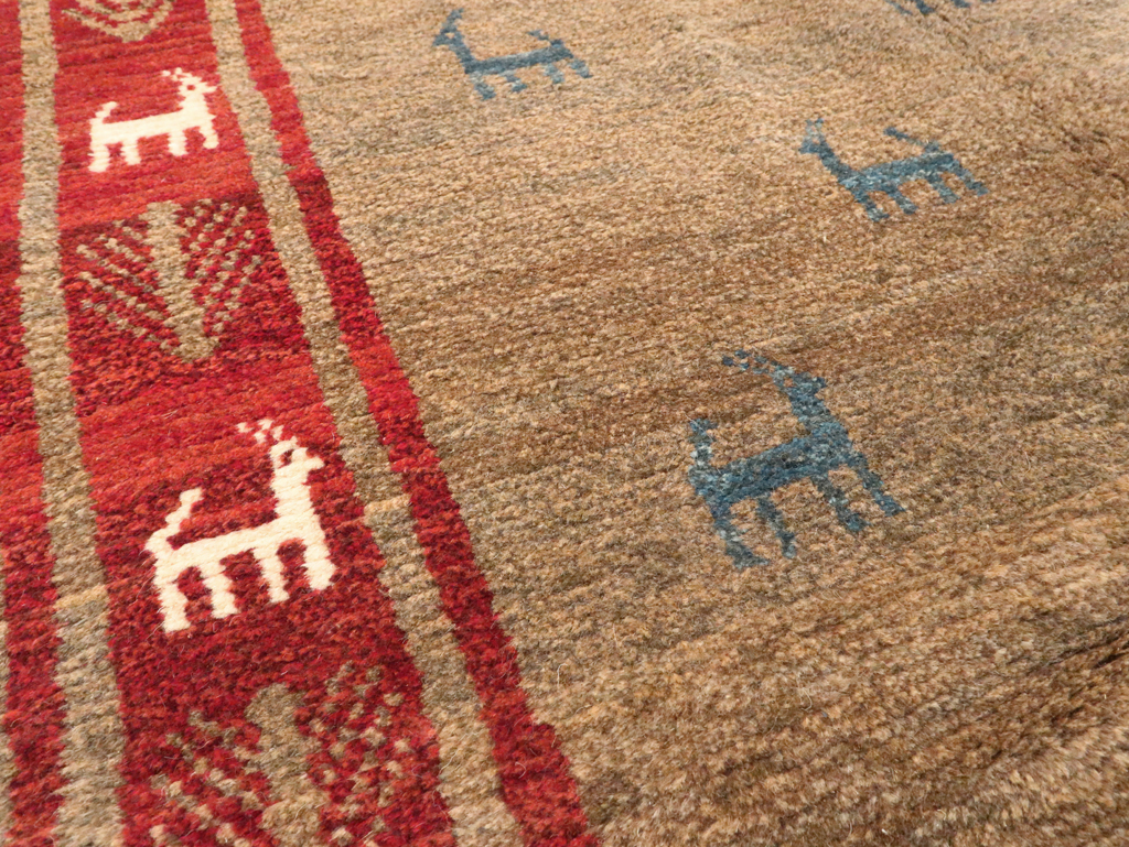 Vintage Persian Gabbeh Rug, No.25475 - Galerie Shabab