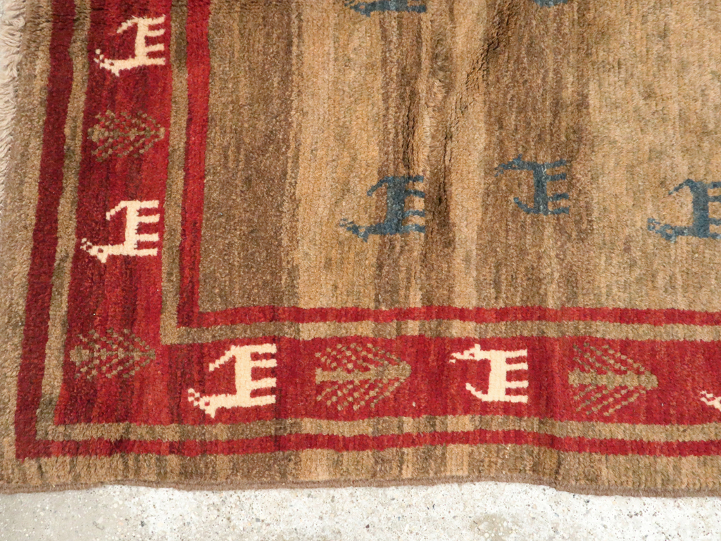 Vintage Persian Gabbeh Rug, No.25475 - Galerie Shabab