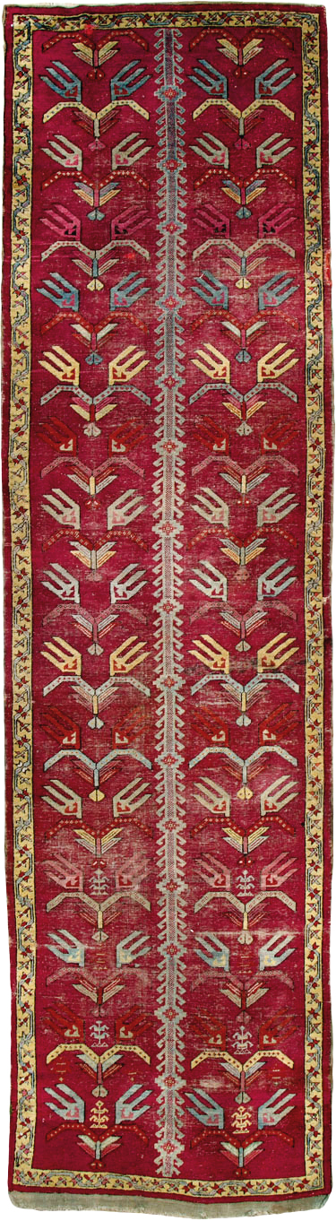 Antique Turkish Ghiordes Runner, No.25486 - Galerie Shabab