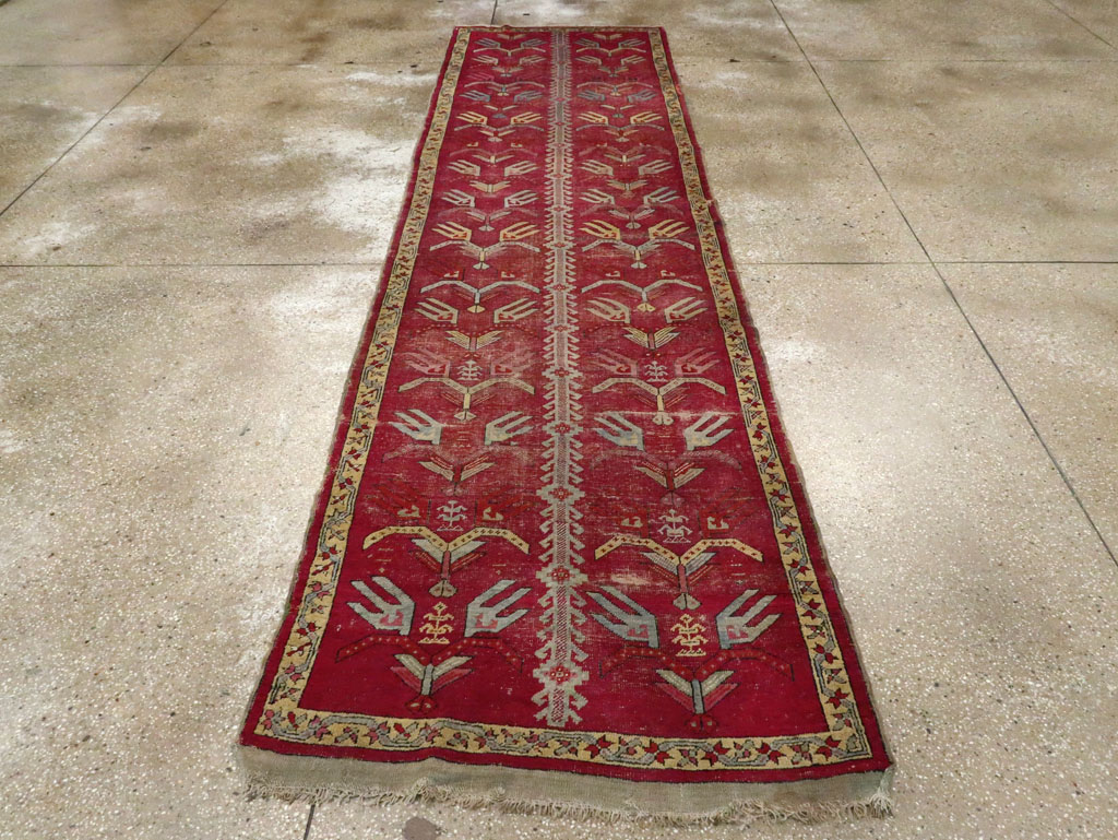 Antique Turkish Ghiordes Runner, No.25486 - Galerie Shabab