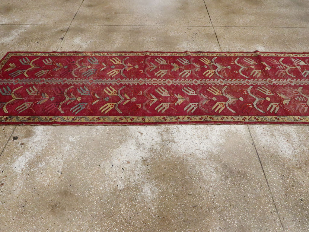 Antique Turkish Ghiordes Runner, No.25486 - Galerie Shabab