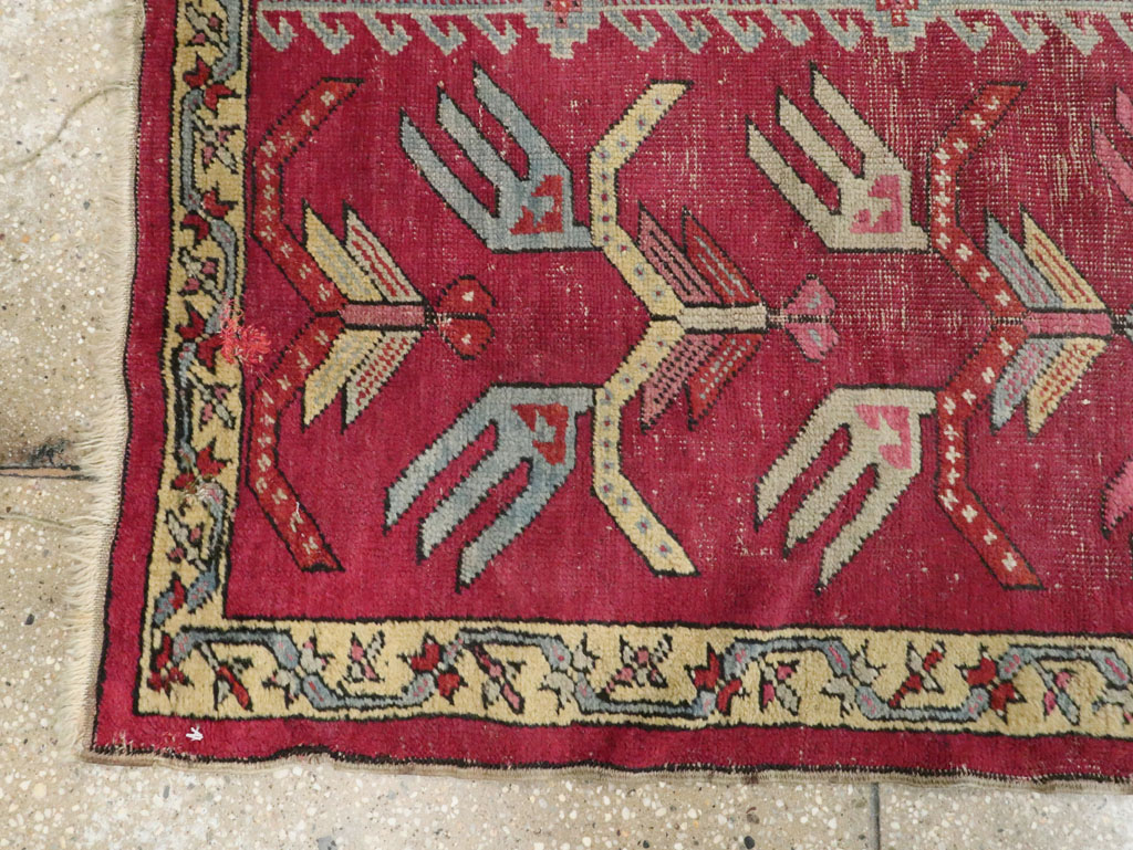 Antique Turkish Ghiordes Runner, No.25486 - Galerie Shabab