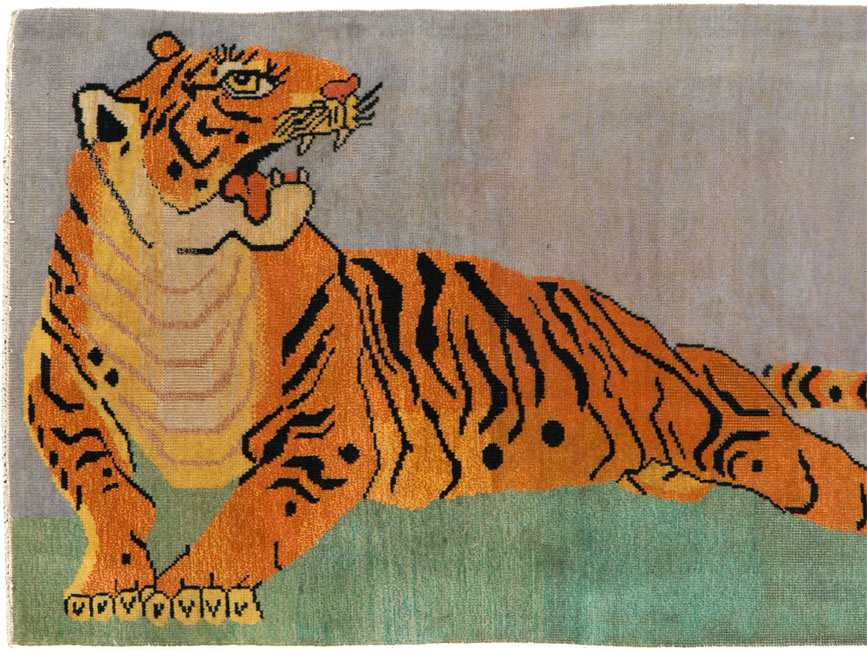 Vintage Turkish Sivas Pictorial Rug, No.25487 - Galerie Shabab