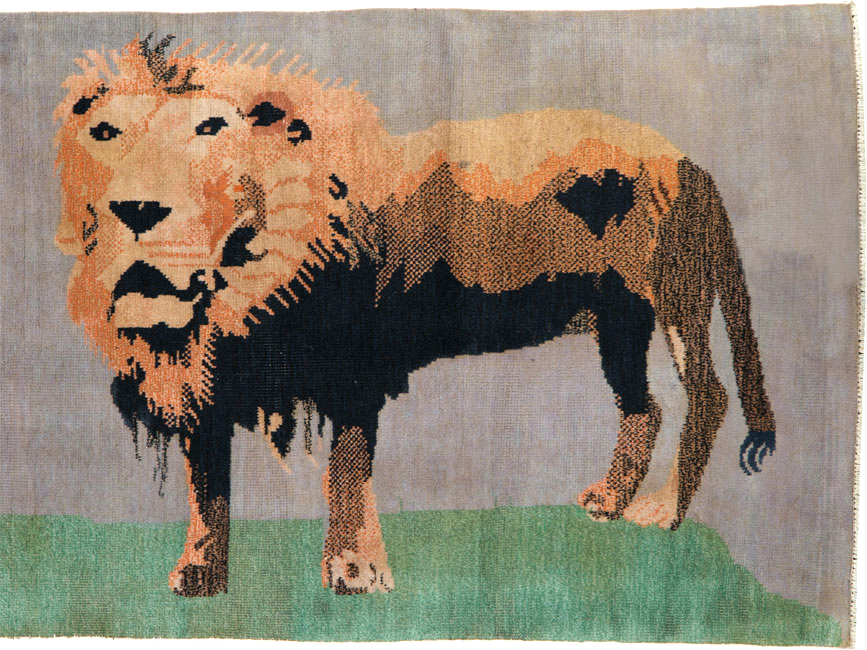 Vintage Turkish Sivas Pictorial Rug, No.25487 - Galerie Shabab