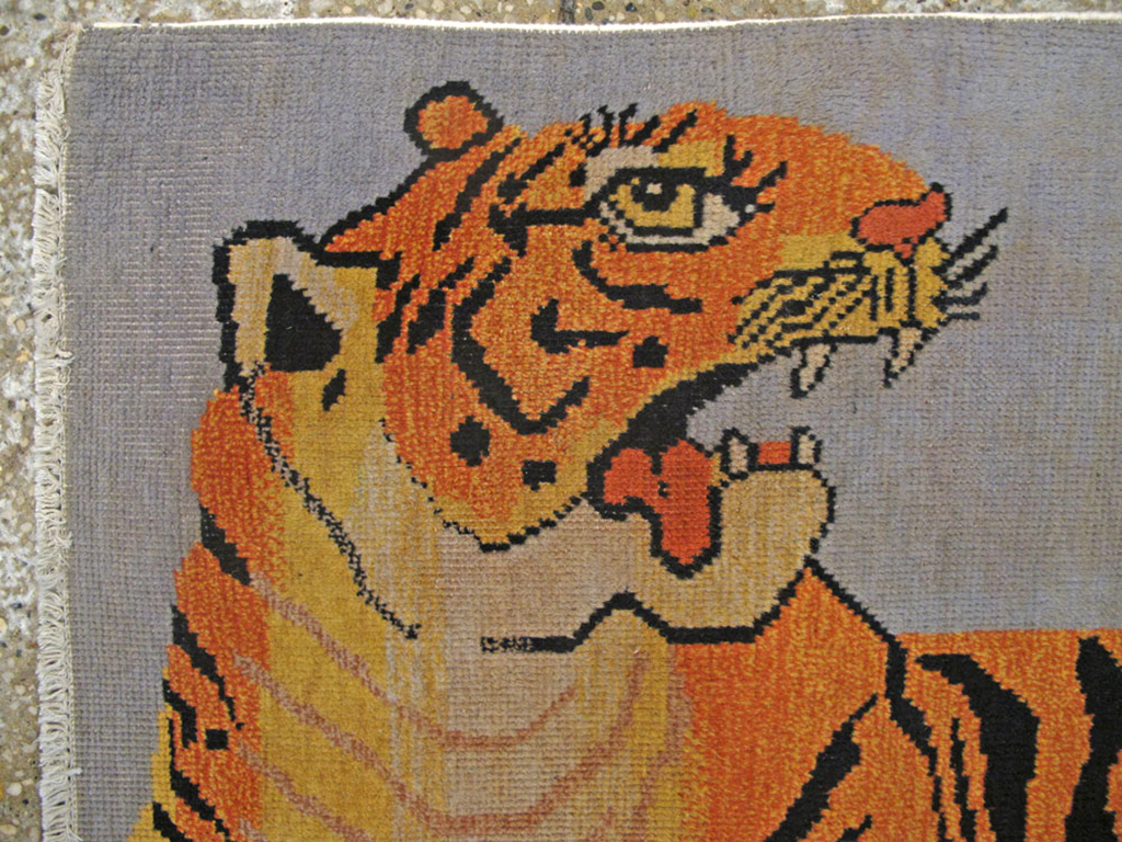 Vintage Turkish Sivas Pictorial Rug, No.25487 - Galerie Shabab
