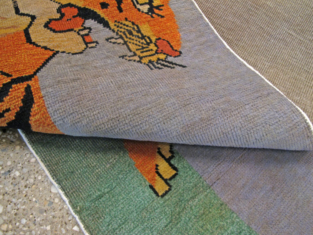 Vintage Turkish Sivas Pictorial Rug, No.25487 - Galerie Shabab