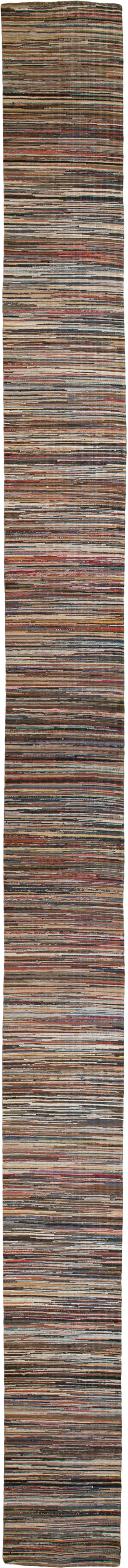 Vintage American Rag Rug, No.25491 - Galerie Shabab