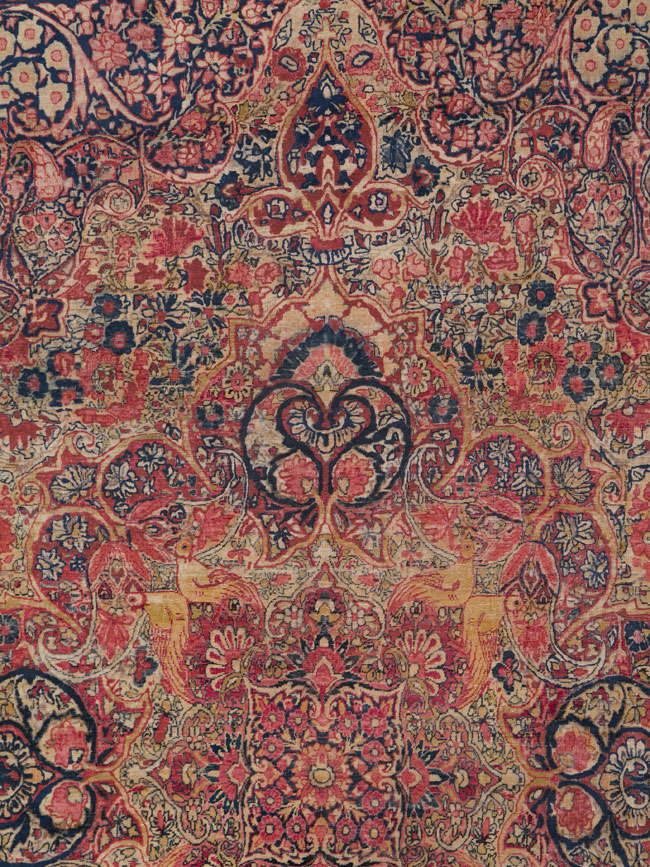 Antique Lavar Kerman Carpet, No.25503 - Galerie Shabab