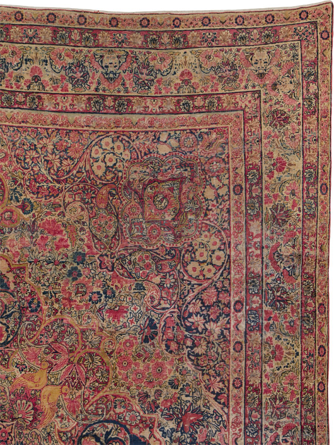 Antique Lavar Kerman Carpet, No.25503 - Galerie Shabab