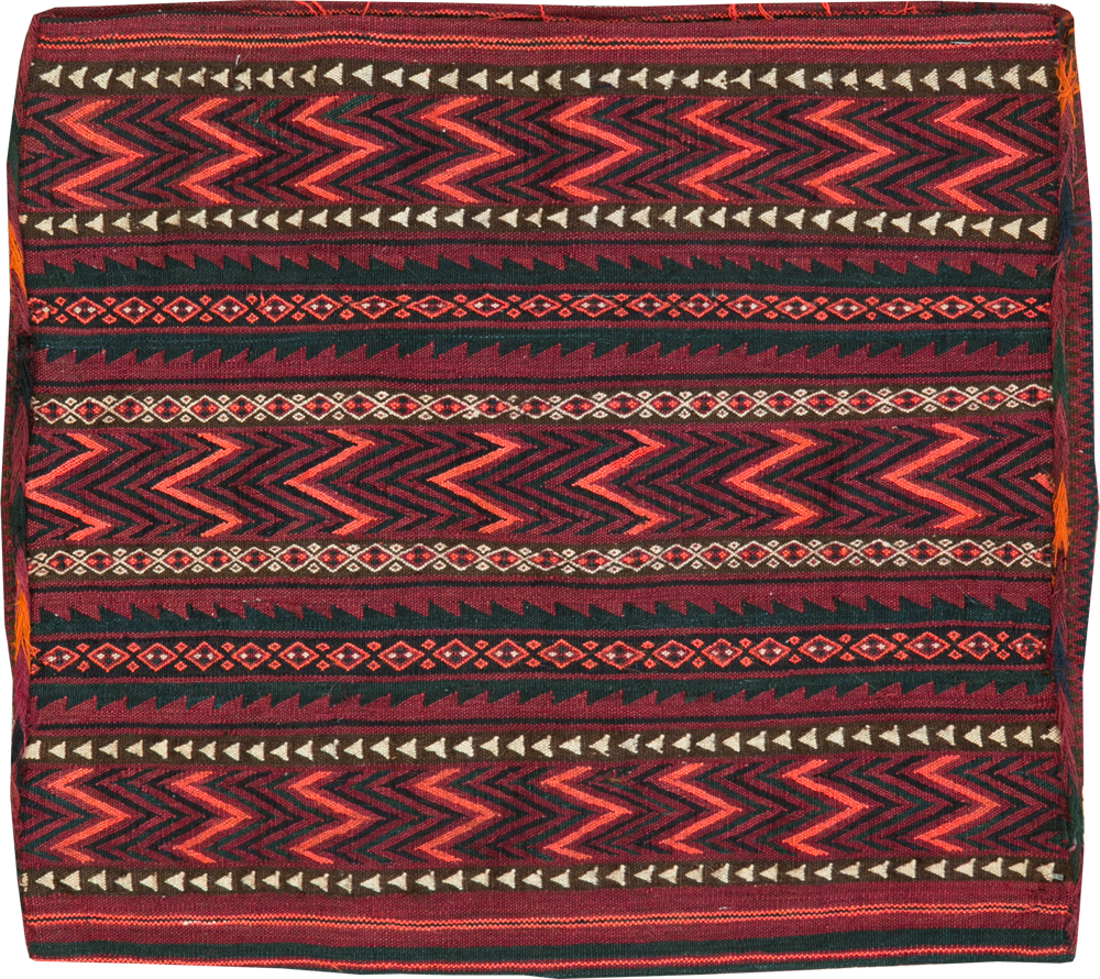 Vintage Central Asian Tribal Bag Face, No.25511 - Galerie Shabab