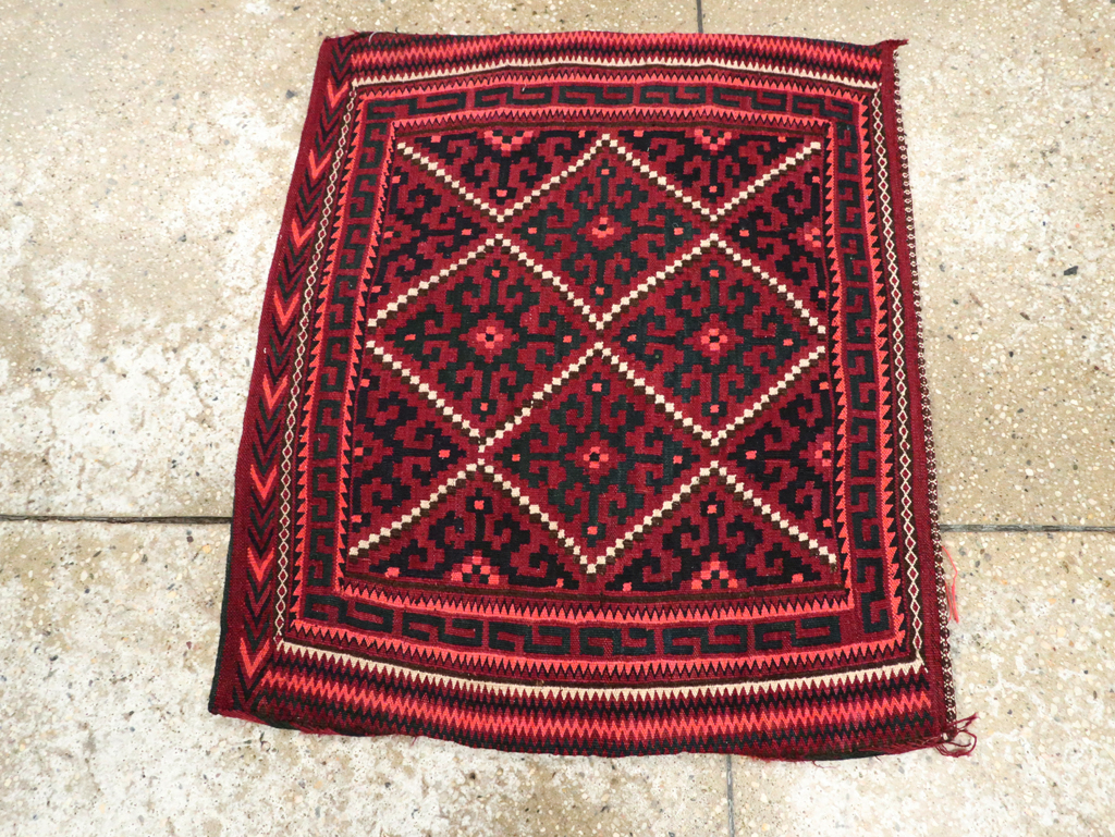 Vintage Central Asian Tribal Bag Face, No.25511 - Galerie Shabab