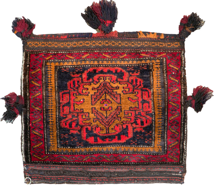 Vintage Persian Baluch Bag Face, No.25512 - Galerie Shabab