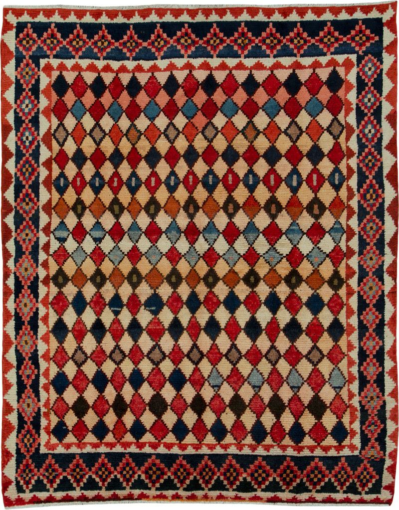Vintage Gabbeh Rug, No.25527 - Galerie Shabab