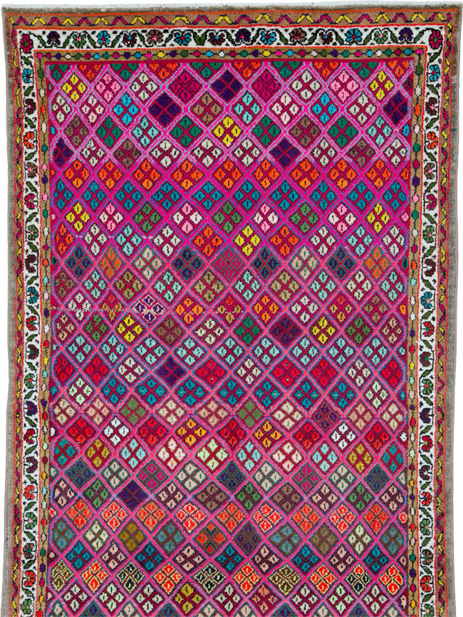 Vintage Persian Hamadan Runner, No.25528 - Galerie Shabab