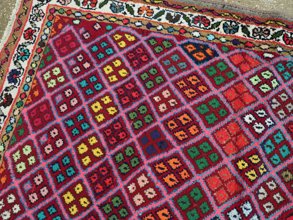Vintage Persian Hamadan Runner, No.25528 - Galerie Shabab