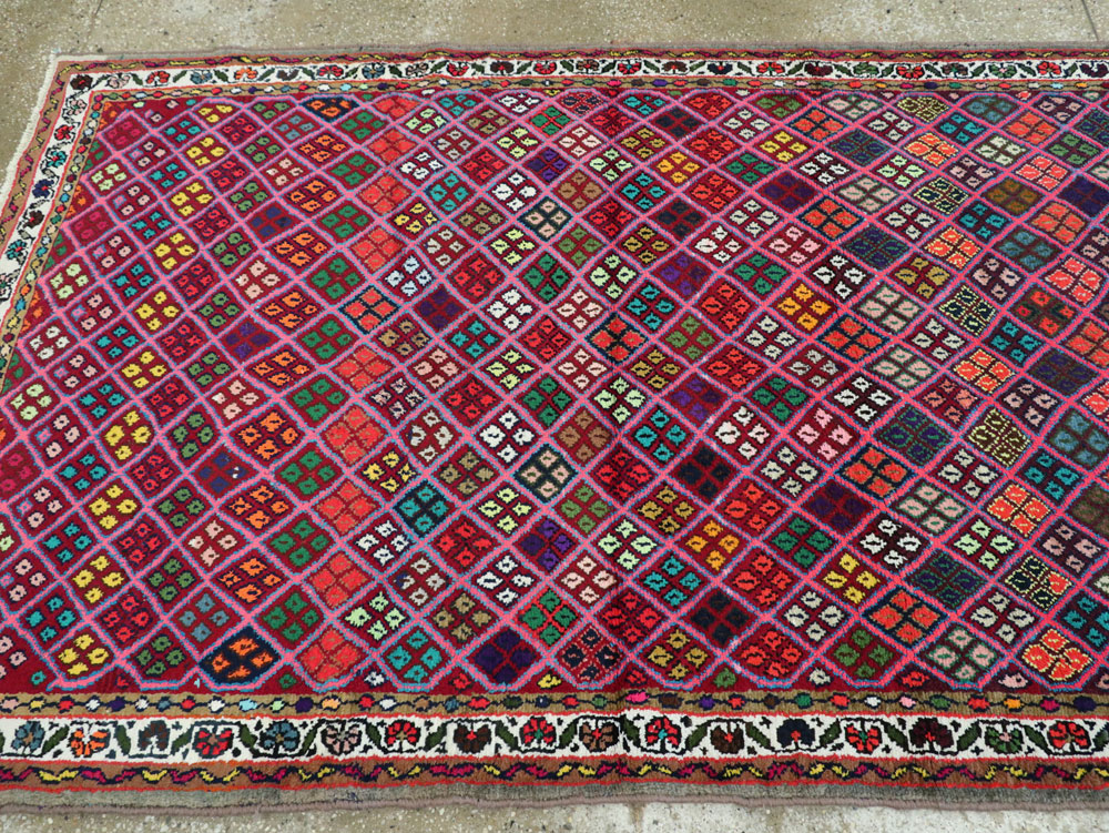 Vintage Persian Hamadan Runner, No.25528 - Galerie Shabab