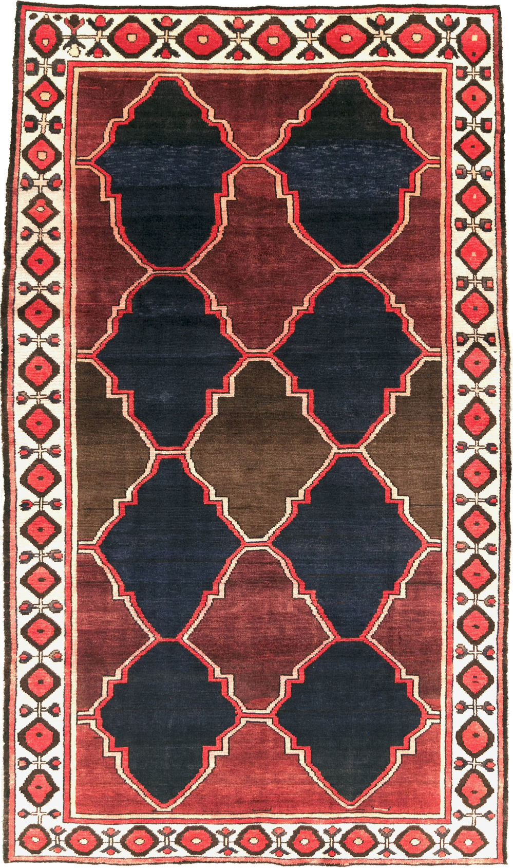 Vintage Persian Bakhtiari Carpet, No.25532 - Galerie Shabab