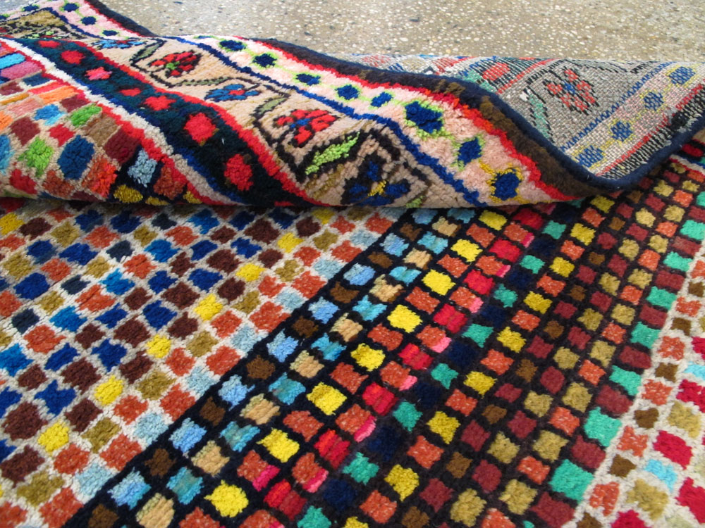 Vintage Persian Hamadan Art Deco Carpet, No.25533 - Galerie Shabab